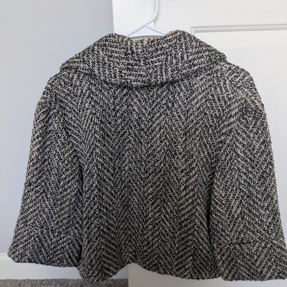 Easton Pearson womens brown textured tweed open front jacket lined size S - Picture 3 of 3